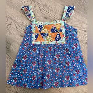 NWT Polo Ralph Lauren Girls Floral Patchwork Top